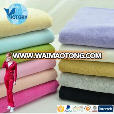 100 Cotton Velour Fabric Wholesale, CVC Velour Fabric 80% Cotton 20% Polyester,Velvet Terry Velour Fabric for Garment